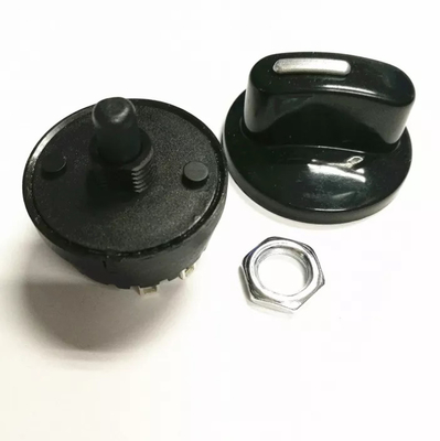 Juicer 29mm συνεχής περιστροφικός διακόπτης 6A 1 Πολωνός 12 ανεμιστήρας περιστροφικών διακοπτών τρόπων