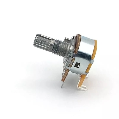 Ποτενσιόμετρο 5k με διακόπτη 15mm Dual Gang Audio Taper