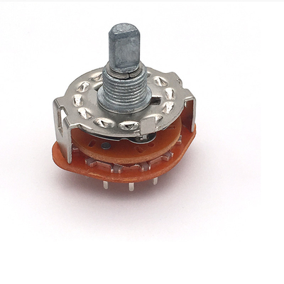 DC500V 2 Πολωνός 6 περιστροφικός διακόπτης 100ohm Cts 5 θέσης τρόπος