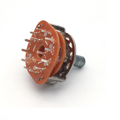 DC500V 2 Πολωνός 6 περιστροφικός διακόπτης 100ohm Cts 5 θέσης τρόπος