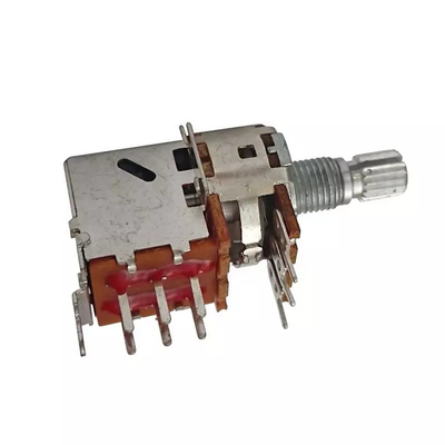 PCB εξογκωμάτων 10k περιστροφικό δοχείο DPDT αντιστατών ποτενσιόμετρων 0.2W μεταβλητό