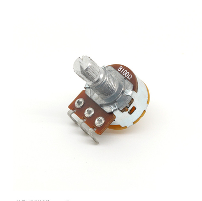 διπλός 0.5A 25ohm B100k συνεχής περιστροφικός διακόπτης ποτενσιόμετρων