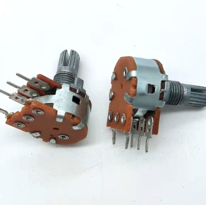 Ενιαίο περιστροφικό ποτενσιόμετρο 3dB 3 PCB B500k ταινιών άνθρακα θέσης με το διακόπτη